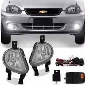 Kit Farol Auxiliar Milha Corsa Classic 2000 a 2010 Kit Completo