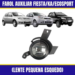 Kit Farol Auxiliar Milha Fiesta 2007 a 2009 Ka 2008 a 2011 Kit Completo