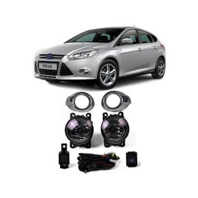 Kit Farol Auxiliar Milha Focus 2014 a 2015 Kit Completo