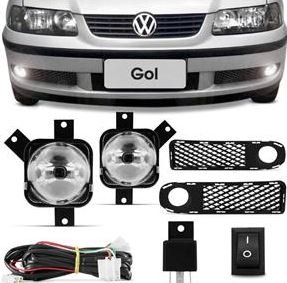 Kit Farol Auxiliar Milha Gol Parati Saveiro G3 2000 a 2002 Kit Completo