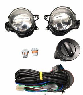 Kit Farol Milha Golf 2008 a 2013 com Interruptor - Original