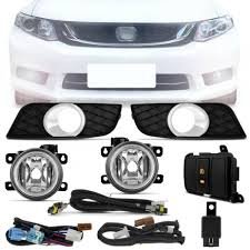 Kit Farol Auxiliar Milha New Civic 2015 a 2016  Com Grade Kit Completo
