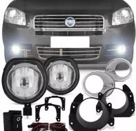 Kit Farol Auxiliar Milha Palio Siena Strada Weekend 2008 a 2020 Kit Completo