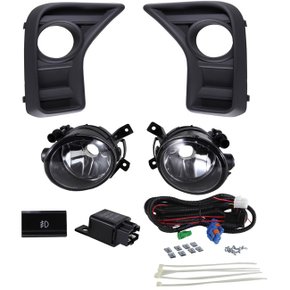 Kit Farol Auxiliar Milha Saveiro G9 2024 a 2025 Com Grade e Botão Modelo Original 