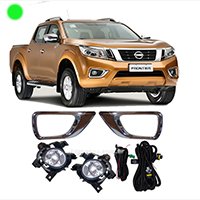 Kit Farol Milha Frontier 2017 a 2019 com Interruptor Modelo Original Moldura Cromado