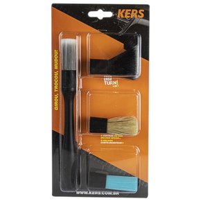Kit Pinceis Easy Turn 4 Em 1 KERS