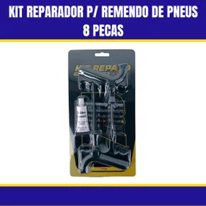 KIT Reparador P/ Remendo De Pneus 8 Pecas