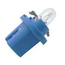 Lâmpada Amarela T5 Esmagada Pequena C/ Base Azul 1.2W Avulso 12V