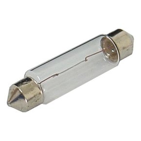 Lâmpada Amarela Torpedo Grande 42MM Avulso 12V