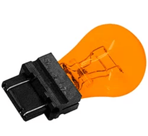 Lâmpada Ambar 2 Polo T20 Esmagada Grande C/ Base Plástica Avulsa 12V AVX