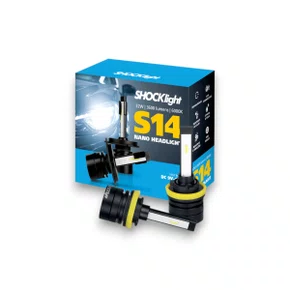 Lampada Automotiva Headlight Nano S14 LED 12V 6000K H8 H9 H11 H16-2 Com 2 Uidades