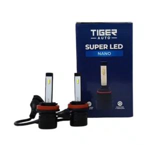 Lampada Automotiva Nano Tiger Led 12V 6000K H8 Com 2 Unidades