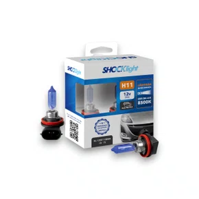 LAMPADA FAROL H11 55W SUPER BRANCA 8500K 12V