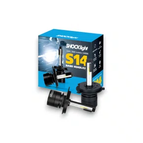 Lampadas Automotivas Headlight Nano S14 LED 12V 6000K H4 Com 2 Unidades