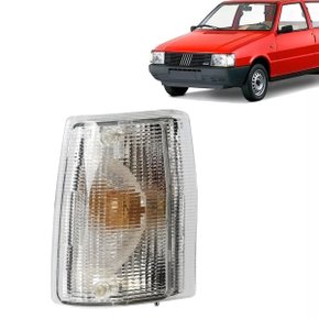 Lanterna Pisca Dianteira Uno Premio Elba Fiorino Frente Alta 1984 a 1990 Cristal Esquerda