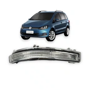 Lanterna Pisca Retrovisor Gol Saveiro Voyage Golf UP Fox 2012 a 2021 Cristal Direito
