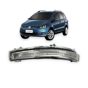 Lanterna Pisca Retrovisor Gol Saveiro Voyage Golf UP Fox 2012 a 2021 Cristal Esquerdo