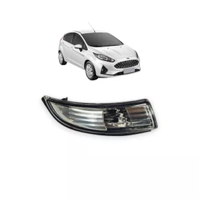 Lanterna Pisca Retrovisor New Fiesta 2010 a 2019 Cristal Direito