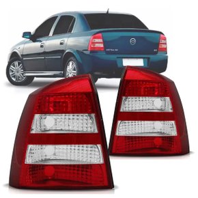 Lanterna Traseira Astra Sedan 2003 a 2012 Bicolor Esquerda Motorista
