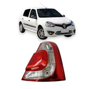 Lanterna Traseira Clio Hatch 2013 a 2016 Carcaça Preta Direita - FITAM
