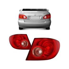 Lanterna Traseira Corolla 2005 a 2008 Ré Rosada Canto Esquerda