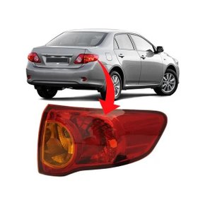 Lanterna Traseira Corolla 2008 a 2011 Canto Esquerda Motorista