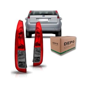 Lanterna Traseira Fiesta Hatch 2008 a 2014 Fumê Direita