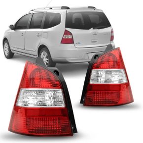 Lanterna Traseira Livina 2009 a 2014 Bicolor Direita