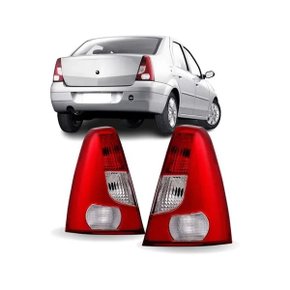 Lanterna Traseira Logan 2007 a 2009 Bicolor Esquerda Motorista