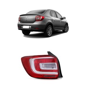 Lanterna Traseira Logan 2014 a 2020 Bicolor Direita Caroneiro