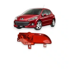 Lanterna Traseira Parachoque Peugeot 207 2008 a 2015 Hatch Com Neblina Esquerda FITAM