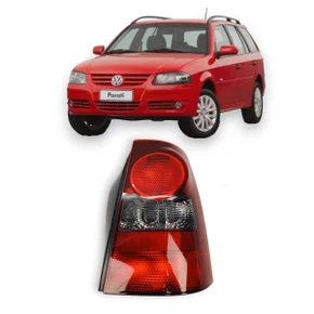 Lanterna Traseira Parati G4 2006 a 2013 Bicolor Carcaça Preta Ré Fumê Lado Direito - FITAM