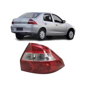 Lanterna Traseira Prisma 2006 a 2012 Bicolor Esquerda