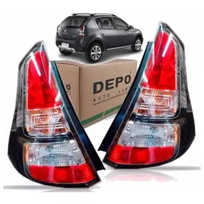 Lanterna Traseira Sandero stepway 2012 a 2014 borda preta Direita Caroneiro