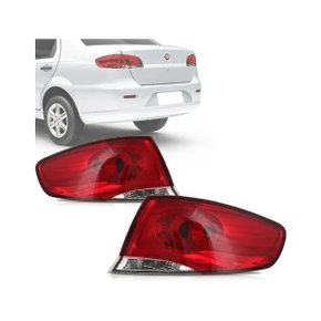 Lanterna Traseira Siena 2008 a 2016 Bicolor Canto Esquerda Motorista DEPO