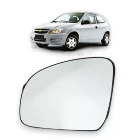 Lente C/ Base Refil Retrovisor Celta 2000 a 2006 Esquerdo