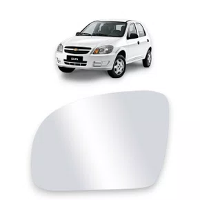 Lente C/Base Refil Retrovisor Celta 2000 a 2006 Esquerdo Motorista