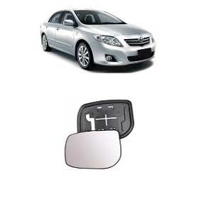 Lente C/ Base Refil Retrovisor Corolla 2009 a 2012 Esquerdo Motorista METAGAL