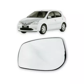 Lente C/ Base Refil Retrovisor Etios 2012 a 2013 Esquerdo