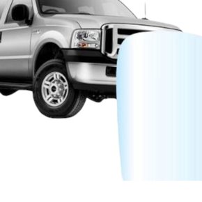 Lente C/ Base Refil Retrovisor F250 1998 a 2012 Azul Direito Caroneiro METAGAL