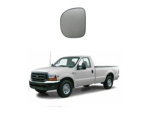 Lente C/ Base Refil Retrovisor F250 1998 a 2012 Esquerdo Motorista METAGAL