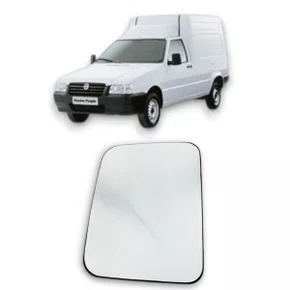 Lente C/ Base Refil Retrovisor Fiorino 1991 a 2010 Esquerdo