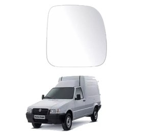 Lente C/ Base Refil Retrovisor Fiorino 2012 a 2013 Direito Caroneiro METAGAL