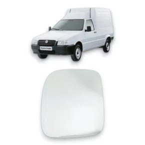 Lente C/ Base Refil Retrovisor Fiorino 2012 a 2013 Esquerdo