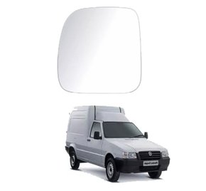 Lente C/ Base Refil Retrovisor Fiorino 2012 a 2013 Esquerdo Motorista METAGAL