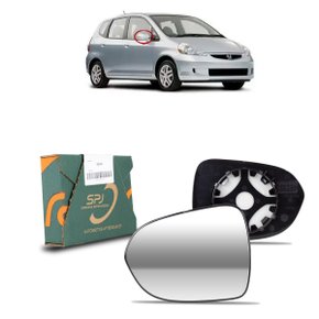 Lente C/ Base Refil Retrovisor Fit 2004 a 2008 Direito Caroneiro ORIGINAL