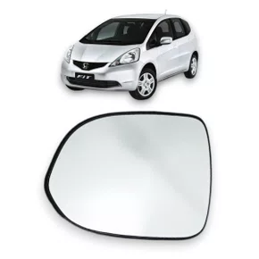 Lente C/ Base Refil Retrovisor Fit 2004 a 2008 Esquerdo