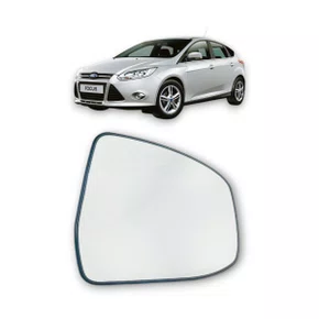 Lente C/ Base Refil Retrovisor Focus 2014 a 2017 Direito 
