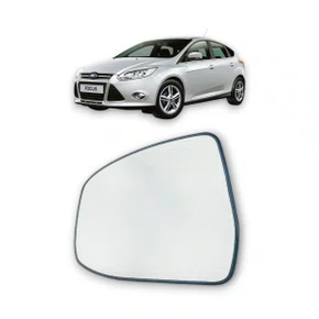Lente C/ Base Refil Retrovisor Focus 2014 a 2017 Esquerdo
