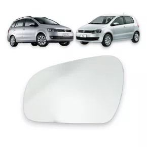 Lente C/Base Refil Retrovisor Fox Crossfox Spacefox Esquerdo